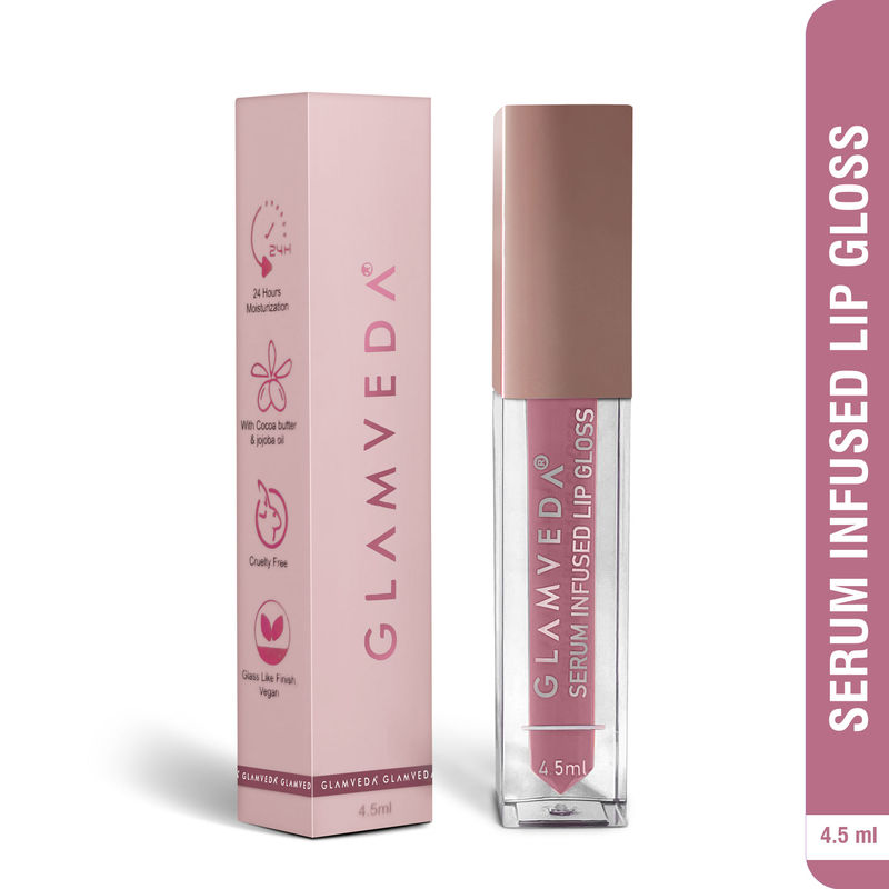 Glamveda High Shine Serum Infused Lip Gloss - Delulu