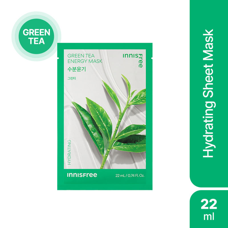 Innisfree Green Tea Energy Sheet Mask - Moisturizing & Soothing Care