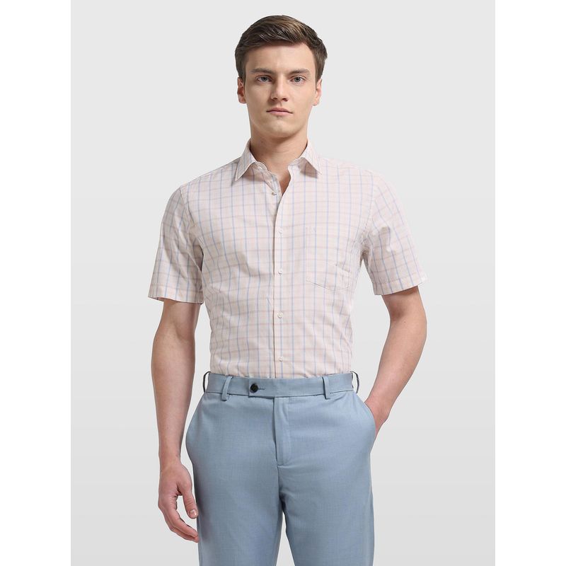 Arrow Mens Liberty Classic Fit Grid Tattersall Checked Originals Formal Shirt (38)