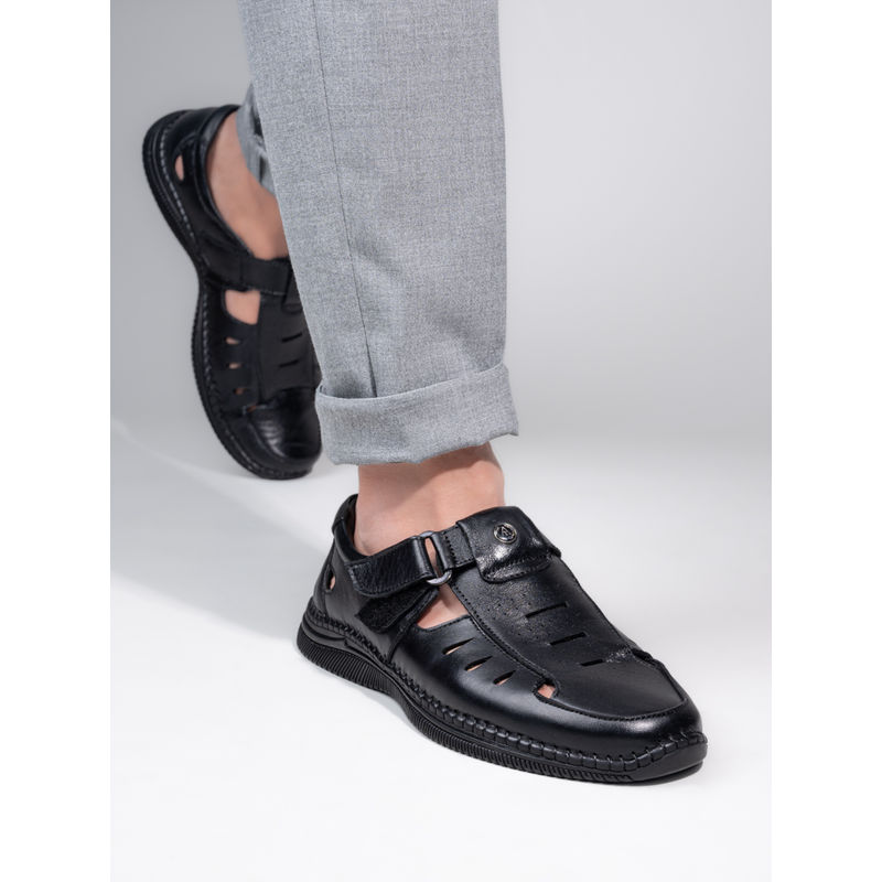 Alberto Torresi Men Leather Sandals (UK 8)