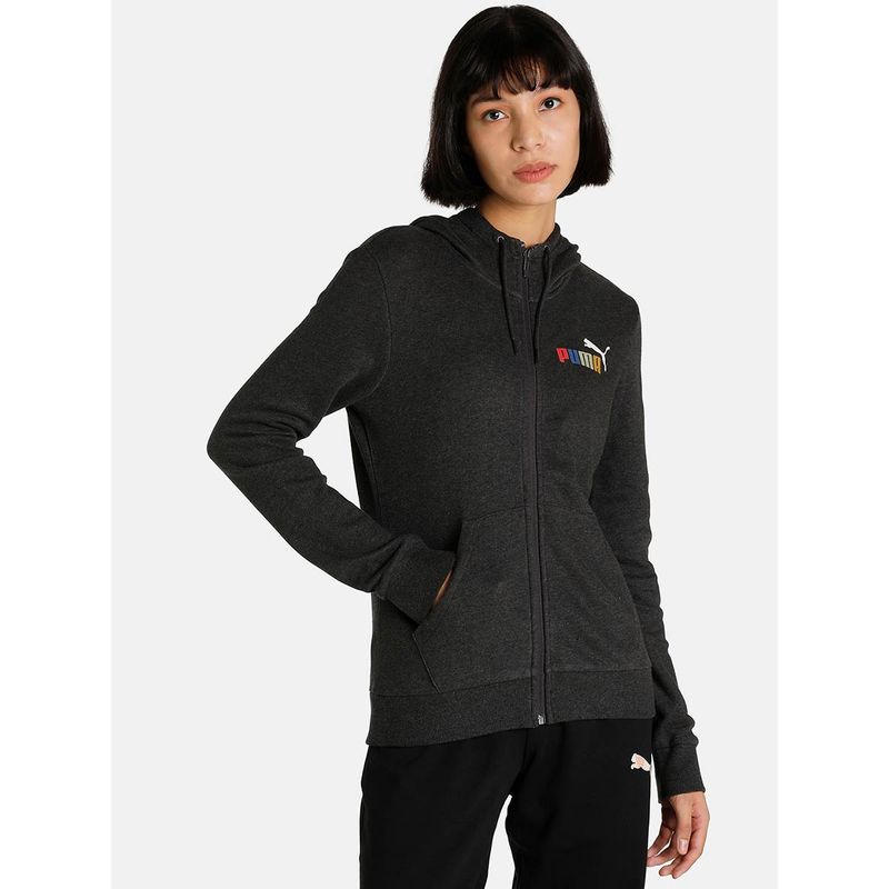 Puma Womens Hooded Grey Jacket (S)