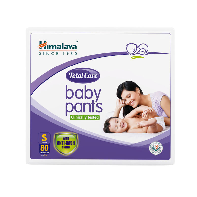 AmazoninCustomer reviews Himalaya Total Care Baby Pants Diapers Medium  M 54 Count 7  12 kg With AntiRash Shield Indian Aloe Vera and  Yashad Bhasma Silky Soft Inner Layer