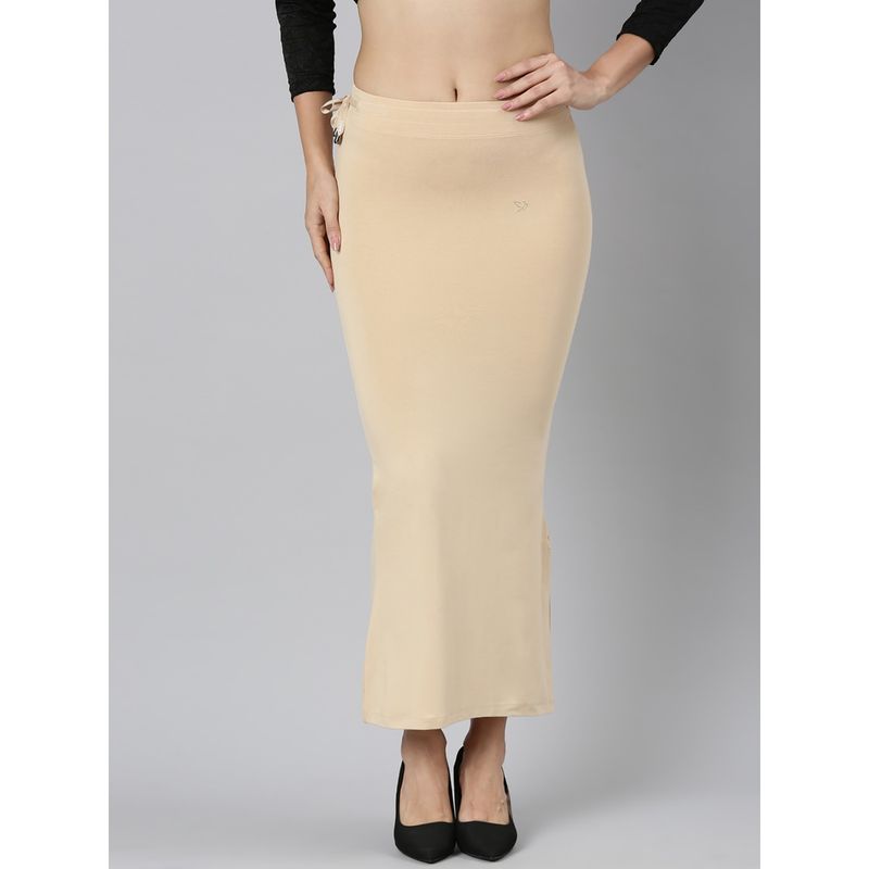 Buy TWIN BIRDS Sugar Cookie Women Straight Fit Saree Shapewear Online