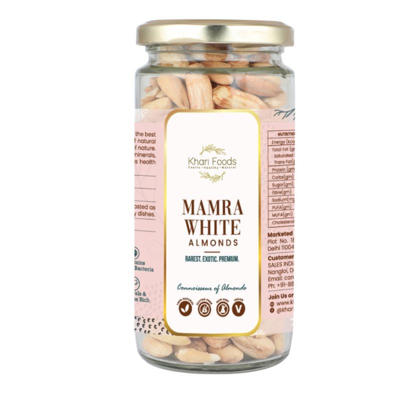 Khari Foods Rarest White Mamra Almonds