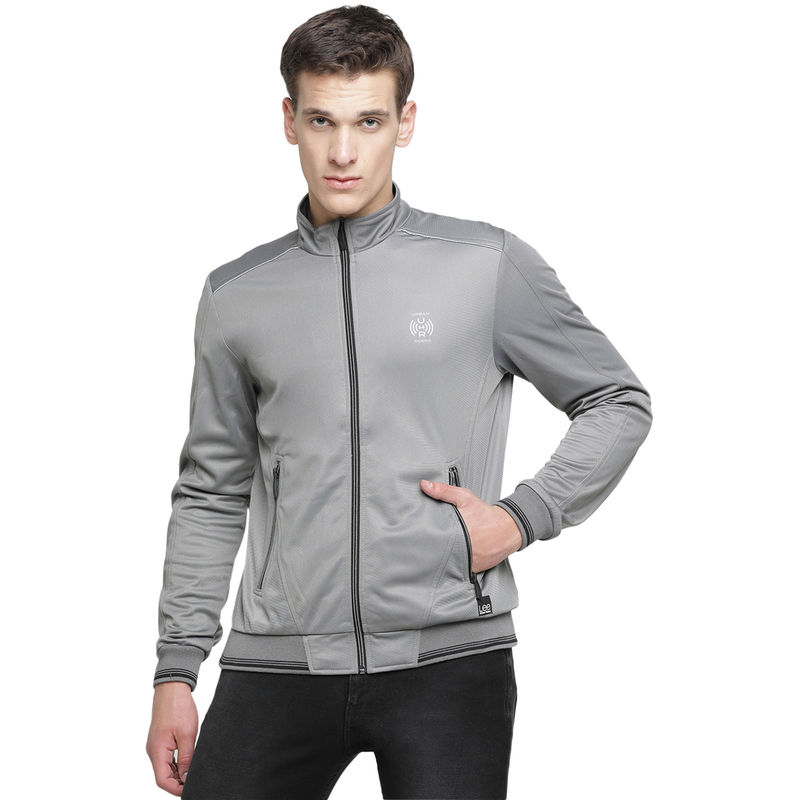 Lee Navy Blue Solid Regular Fit Jacket (M)