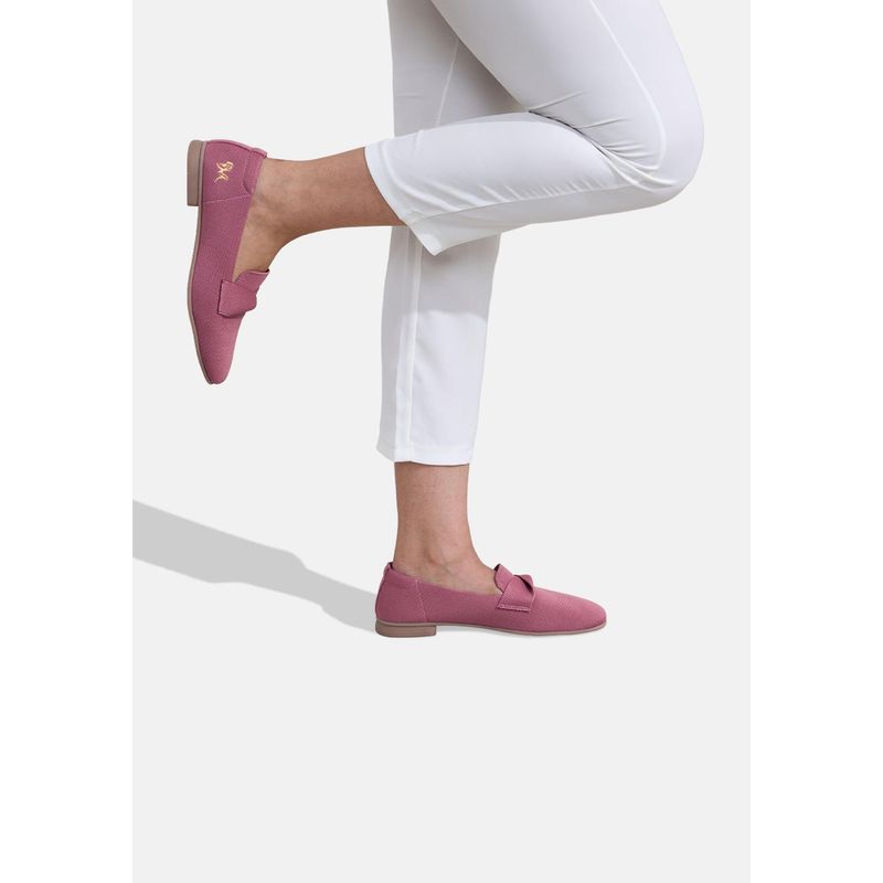 Neeman's Pink Knit Grace Loafers (UK 4)