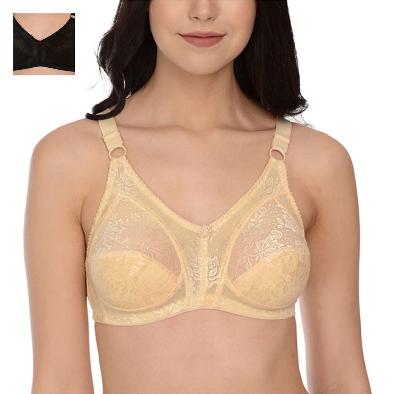 Mod & Shy Pack Of 2 Non-Padded Minimizer Bra - Multi-Color (32B)