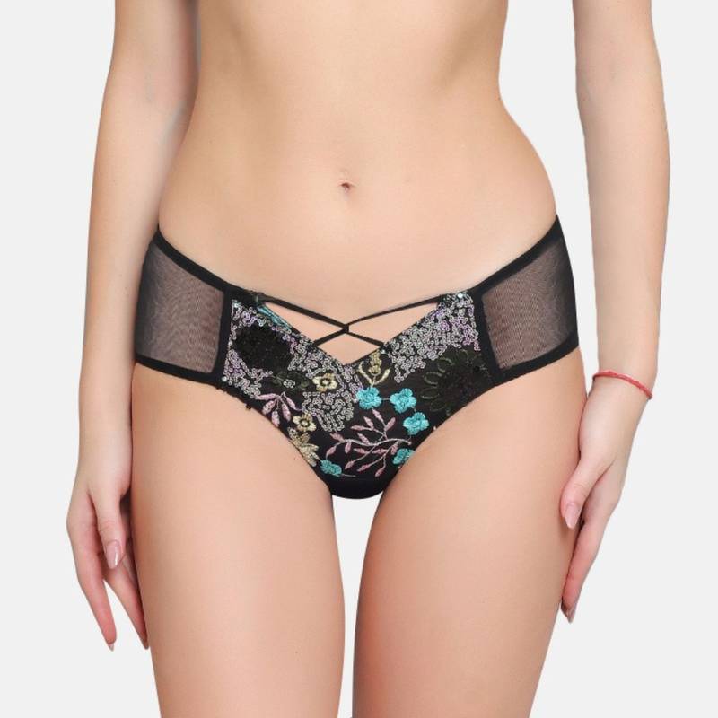 Curwish Lacy Wonder - Hand Embellished Panty (M)