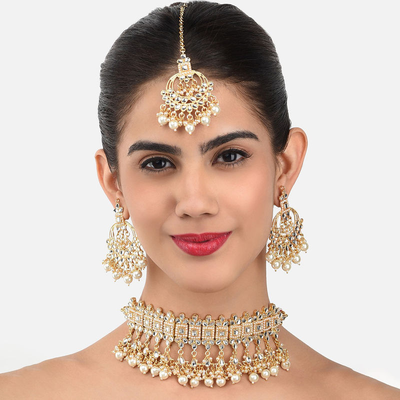 Zaveri pearls bridal jewellery top