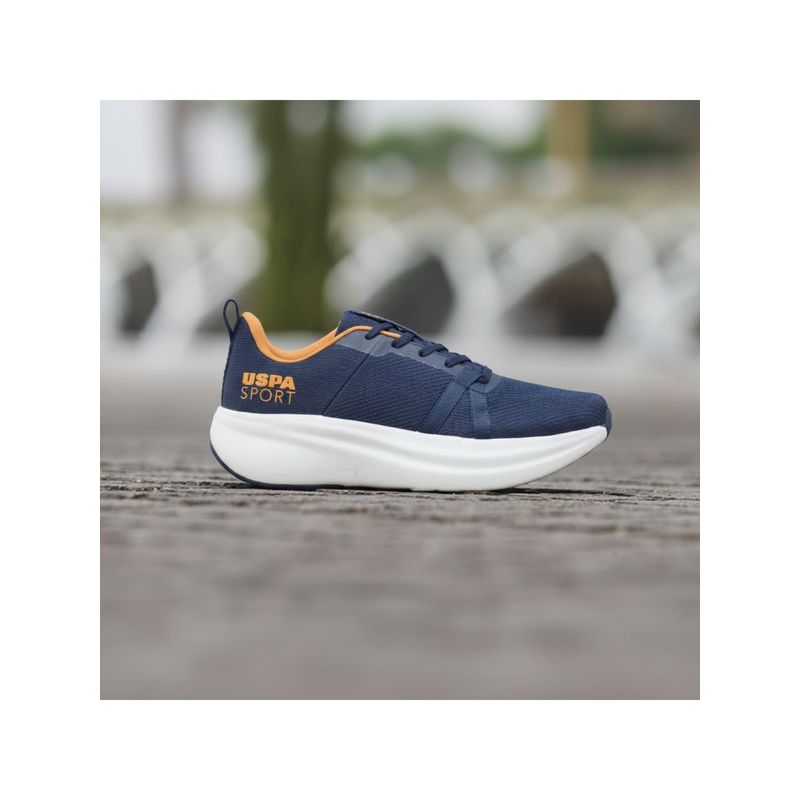 U.S. POLO ASSN. LANCE Navy Blue Walking Shoes For Men (UK 11)