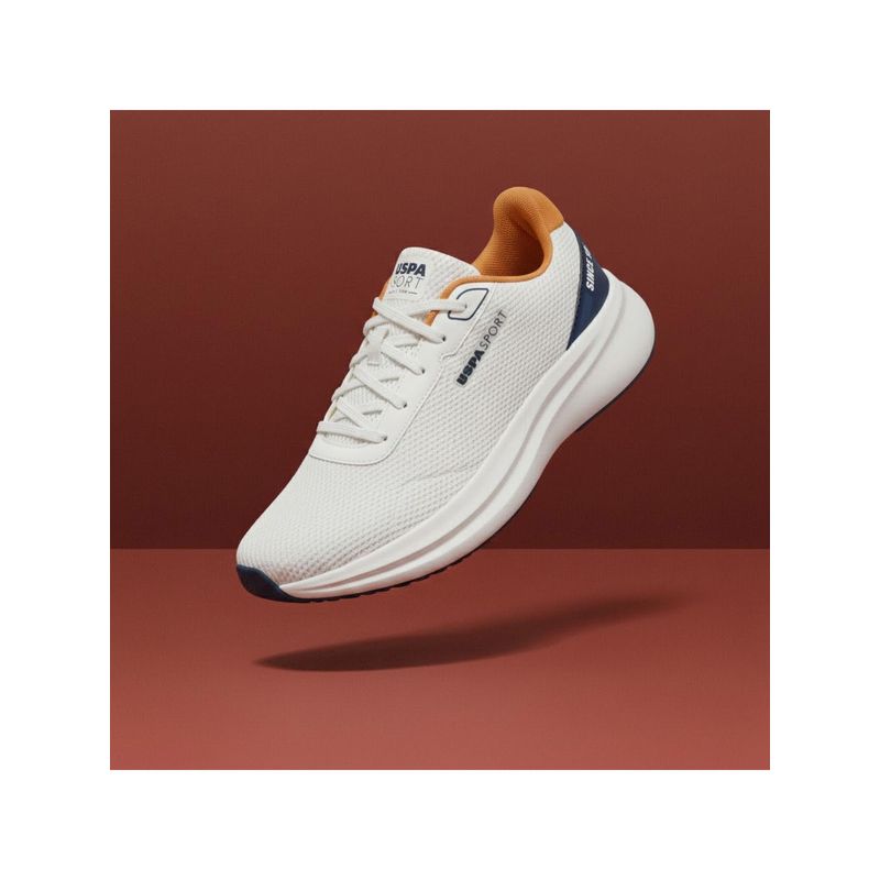 U.S. POLO ASSN. RYDER Off White Walking Shoes For Men (UK 11)