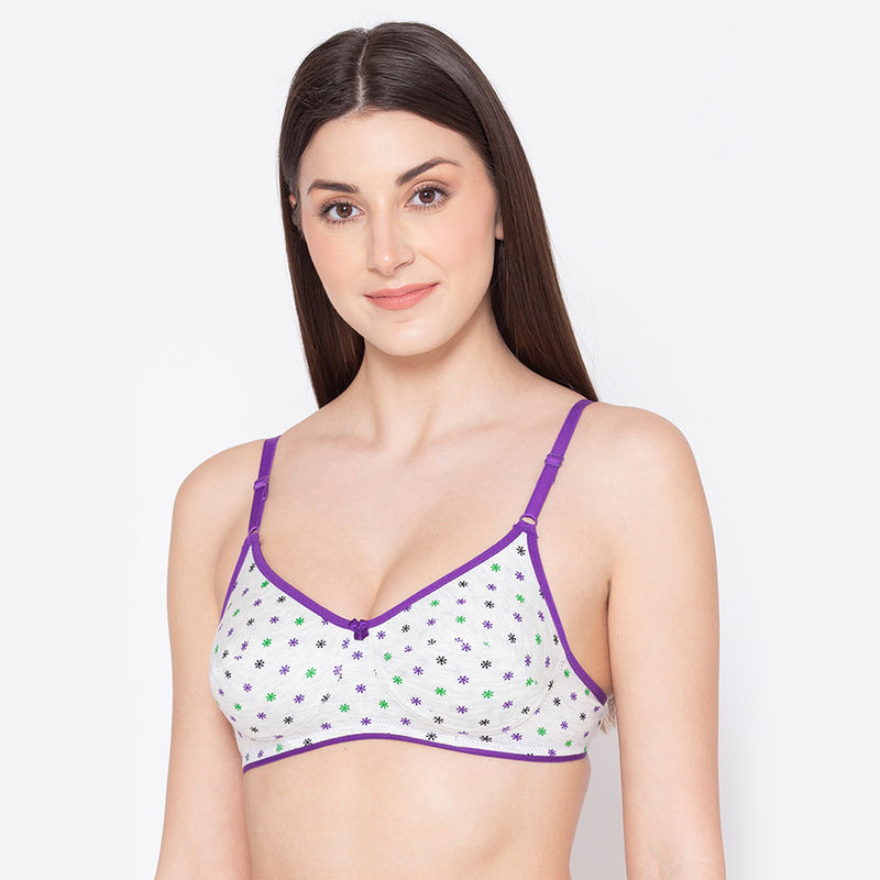 Groversons Paris Beauty Women Full Coverage Everyday T-Shirt Bra - Grey (40B)