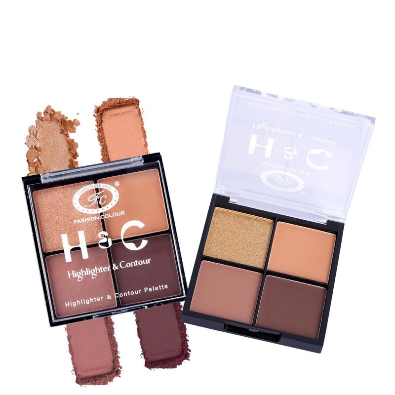 FASHION COLOUR H & C Highlighter & Contour Palette Radiant Glow - Shade 01