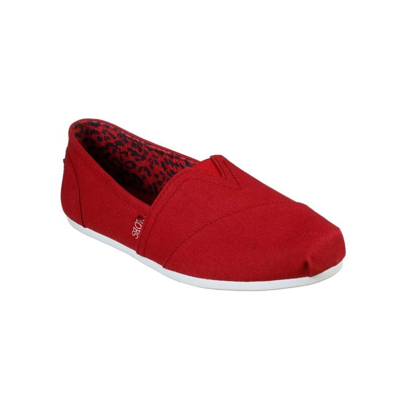 Buy SKECHERS Bobs Plush Peace & Love Red Bobs Slipon Online