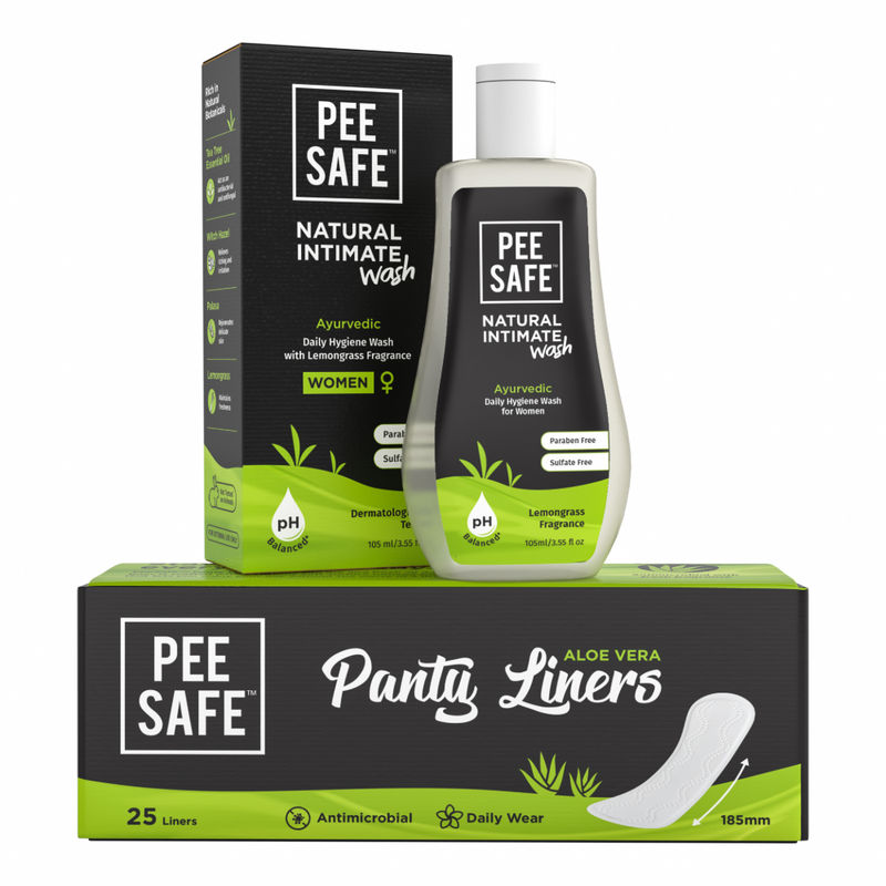 Buy Pee Safe Intimate Wash & Aloe Vera Panty Liners Online