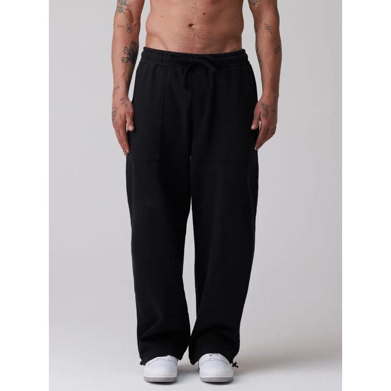 EVERDION Black Men Regular Fit Mid-Rise Pants (S)