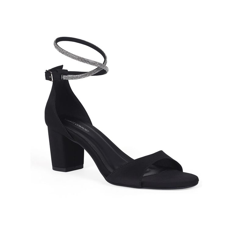 CAMLEE COMFORT Women Black Sandal Heels (EURO 36)