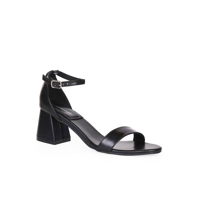 CAMLEE COMFORT Women Black Sandal Heels (EURO 38)