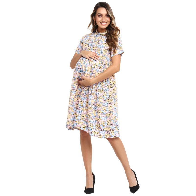 Momsoon Maternity Floral Print Shirt Dress MultiColor Buy Momsoon