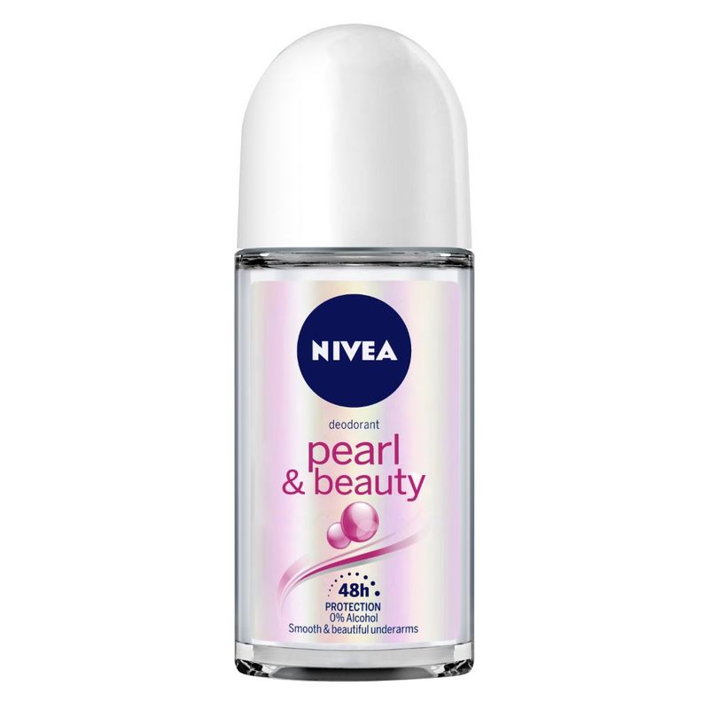 NIVEA Women Deodorant Roll On, Pearl & Beauty, for Smooth & Beautiful