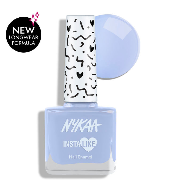 Nykaa InstaLike Long Lasting Nail Enamel - Blue Boomerang 359