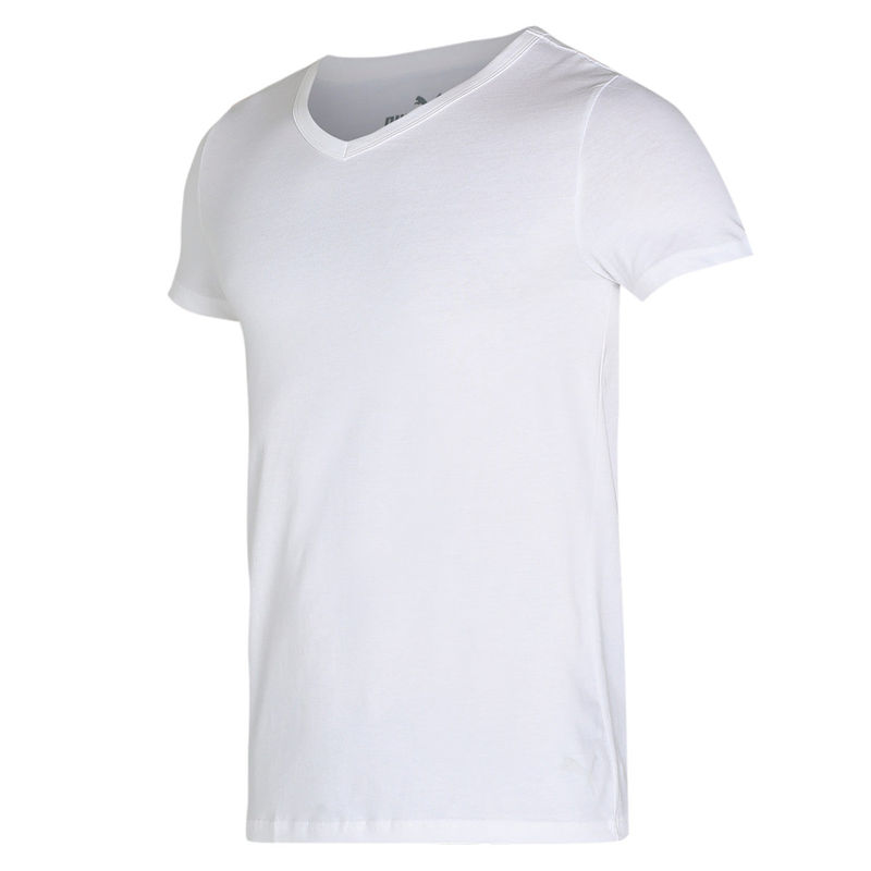 Puma Basic V Neck White Vest (Pack of 3) (S)