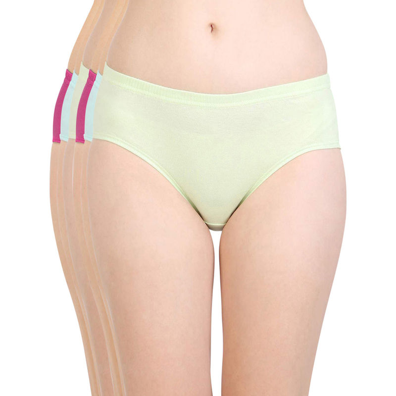 Bodycare Women's Combed Cotton Assorted Hipster Panty (Pack of 6) (3XL)