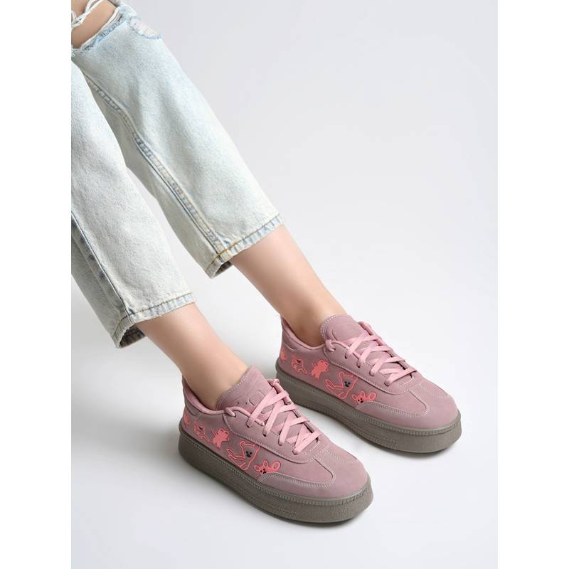 Shoetopia Women Peach Sneakers (EURO 38)