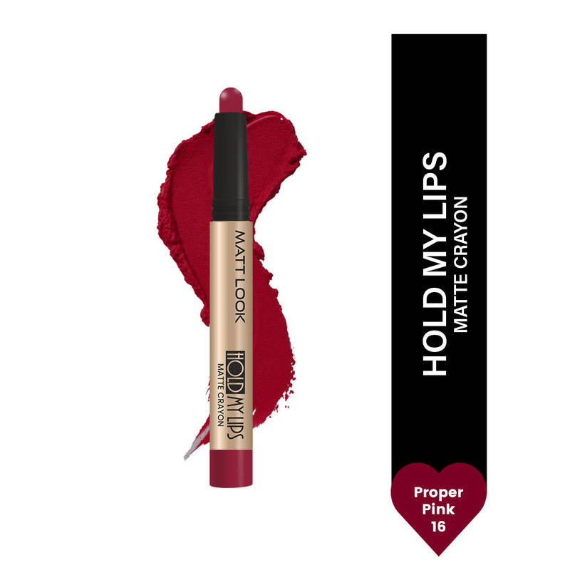 Matt look Hold My Lips Matte Crayon - Proper Pink