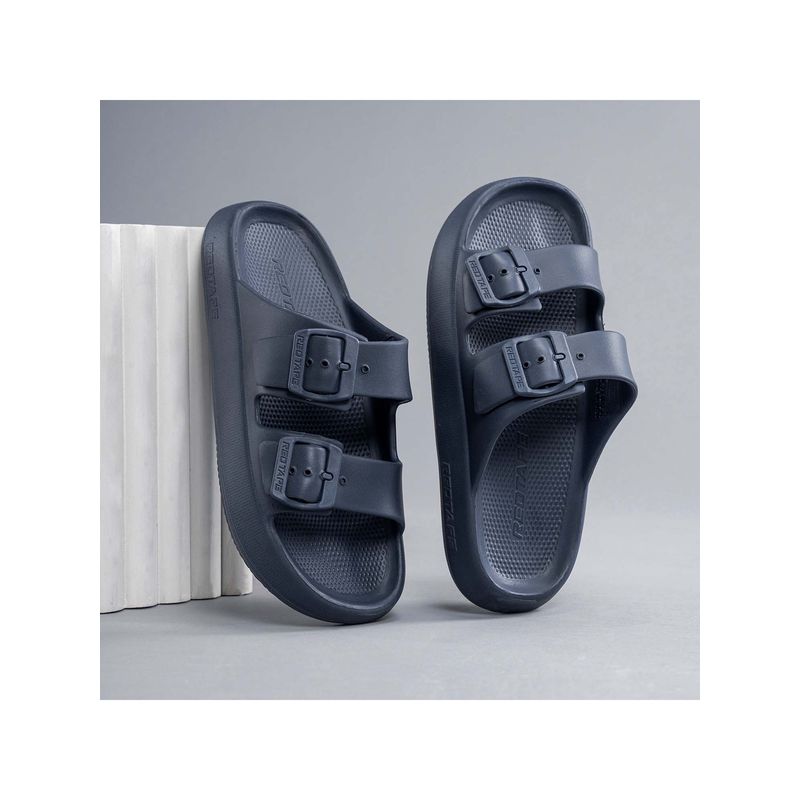 Red Tape Men Solid Stone Blue Sliders (UK 9)