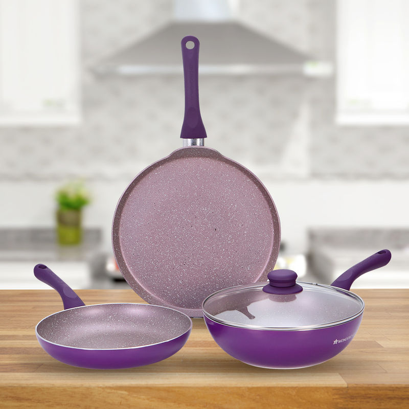 Wonderchef Royal Velvet Plus Set Purple
