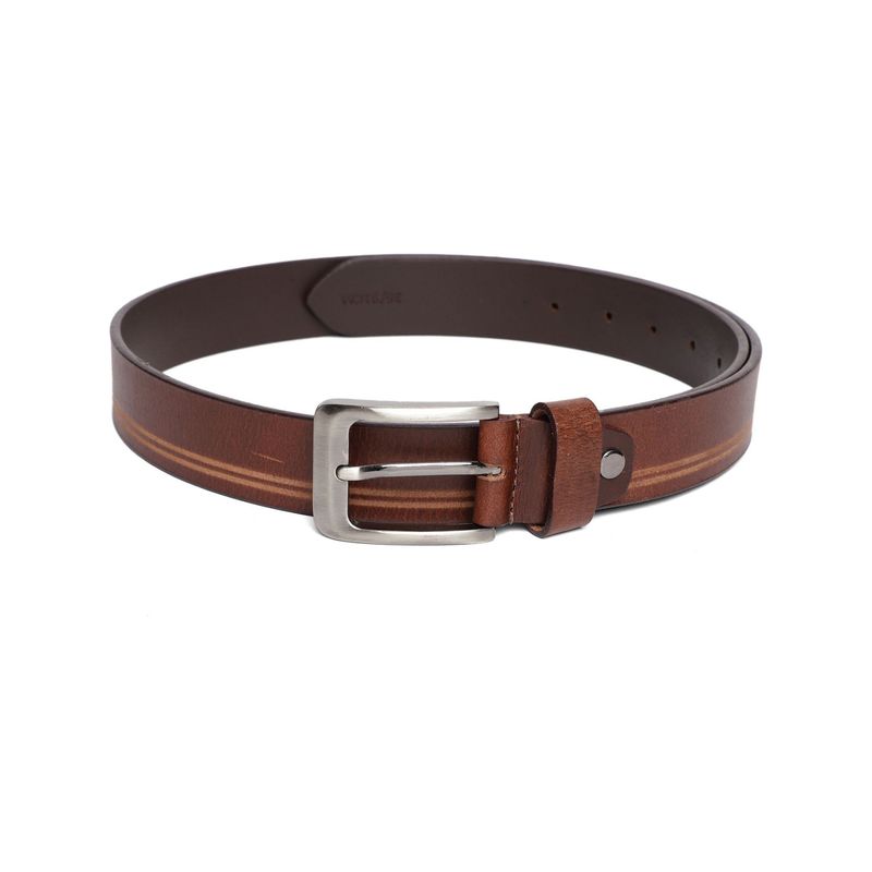Cantabil Solid Brown Casual Belt (36)