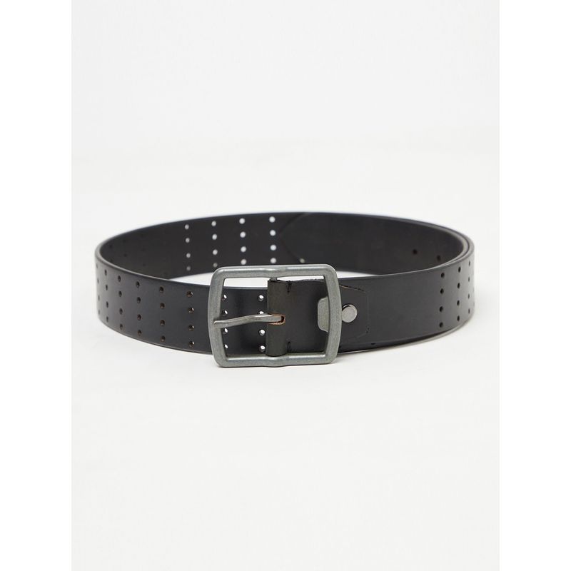 Cantabil Solid Black Casual Belt (42)