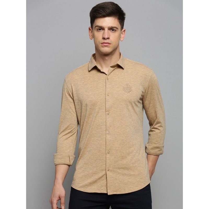 SHOWOFF Mens Spread Collar Solid Copper Classic Shirt (2XL)