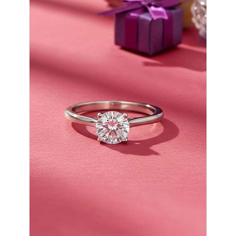 Ornate Jewels 925 Silver American Diamond Solitaire Engagement Ring For Women And Girls (12)