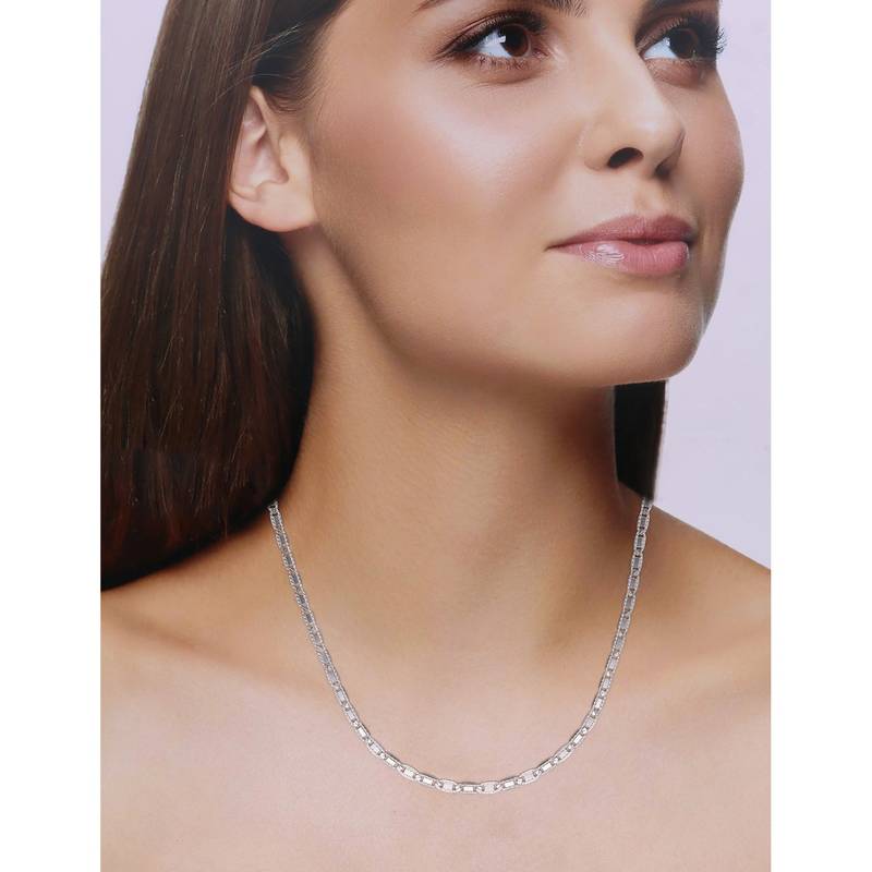 アクセサリー KAMIYA Laced Chain Necklace - GRAY Buy Kai Jewel Sterling Silver Snake Chain Necklace Online