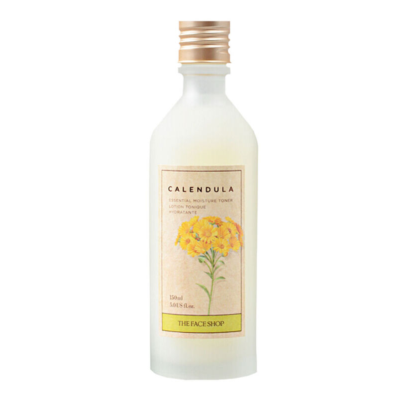 The Face Shop Calendula Moisture Toner With Squalene, Fights Acne & Blemishes, For Sensitive Skin