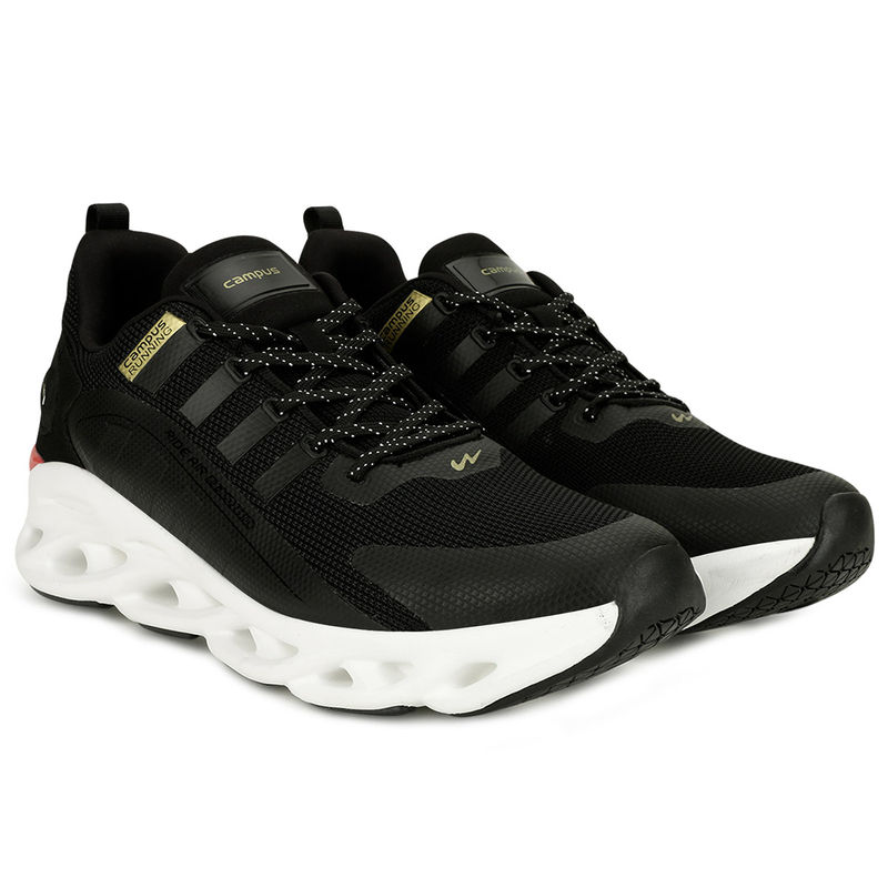 Buy Campus Utopia Black Men's Running Shoes Online