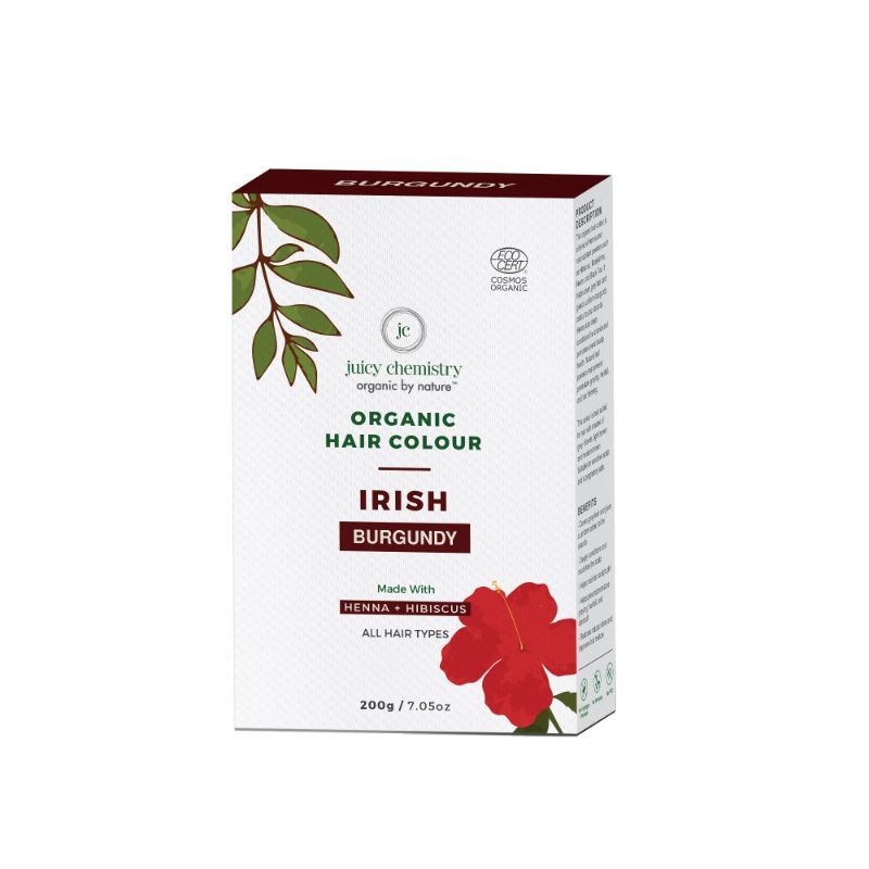 Juicy Chemistry Natural Organic Hair Colour - Irish - Burgundy