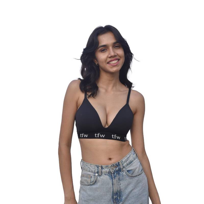 TFW Oh So Smooth Wireless Bra Black (30B)