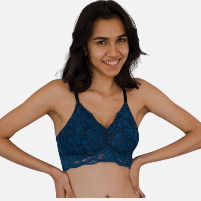 TFW Roses Are Blue Padded Bralette Blue (M)