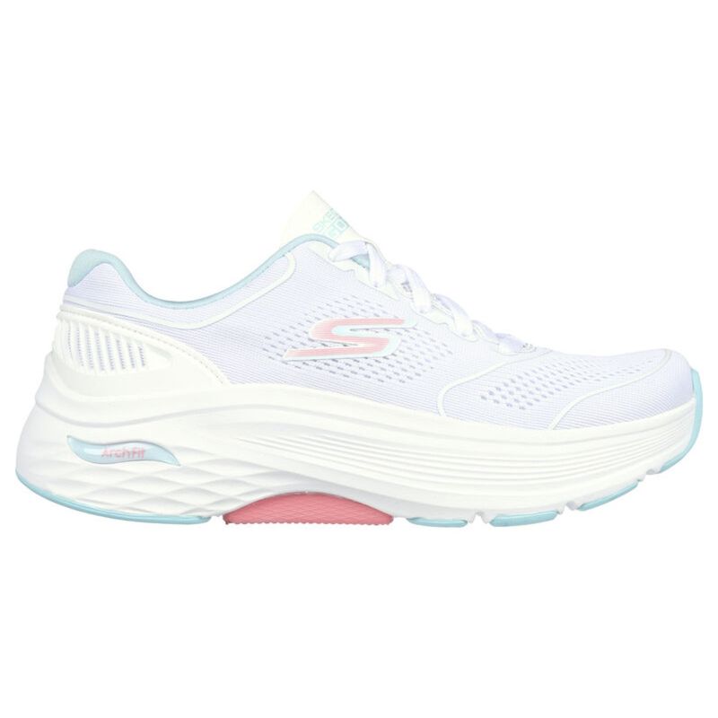 SKECHERS MAX CUSHIONING ARCH FIT - SWI White Running Shoes (UK 2)