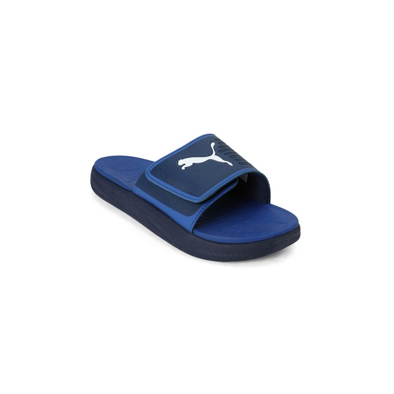 Puma Softride Slide V Men Blue Sliders (UK 6)