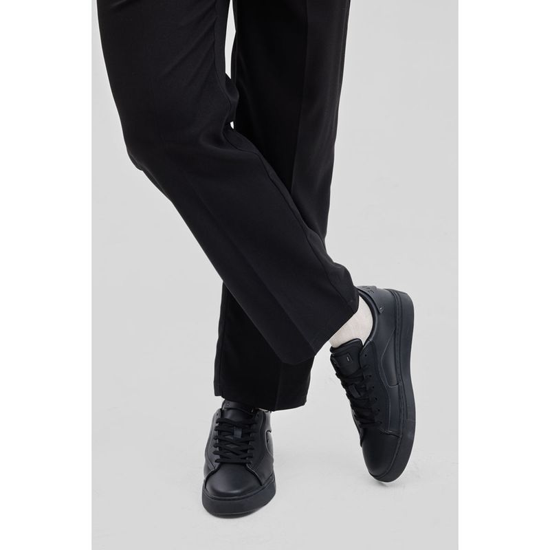 Snitch Black Solid Sneakers (UK 7.5)