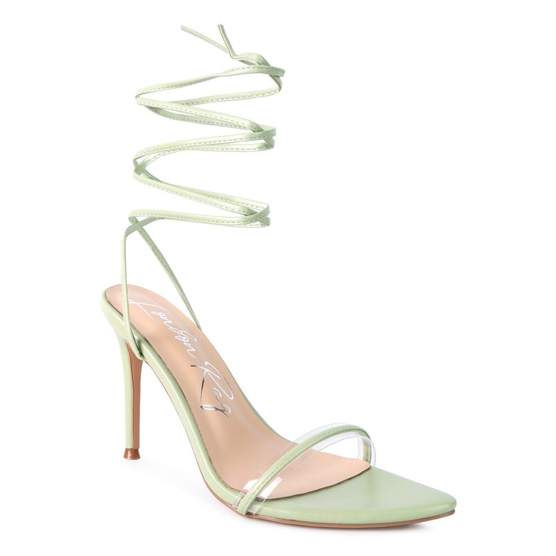 London Rag Solid Green Heels (EURO 36)