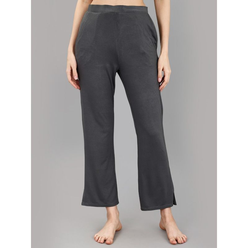 SOIE Women's Mid Rise Ankle Length Soft Lounge Pants (2XL)