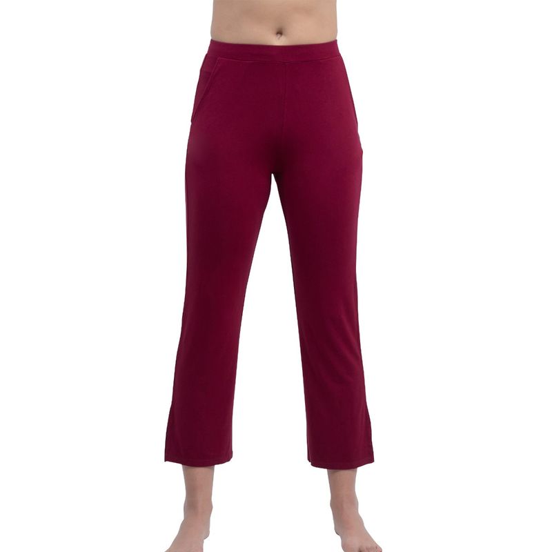 SOIE Women's Mid Rise Ankle Length Soft Lounge Pants (S)