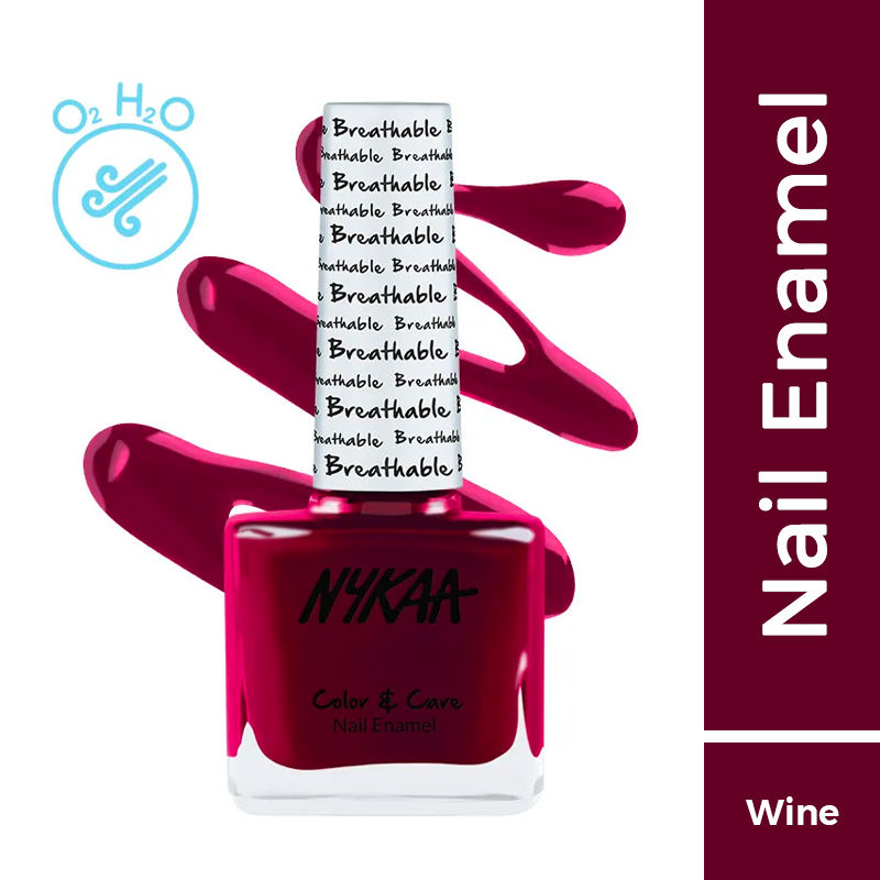 Nykaa Breathable Nail Enamel - Wine Unwind - 326