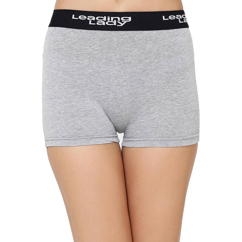 Leading Lady Single Colourful Boyshorts - Grey (M)