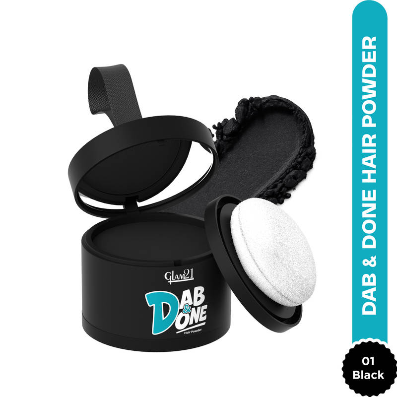 GLAM21 Dab & Done Hair Powder - Black
